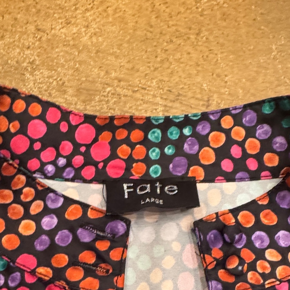 Fate Multicolor Geometric Blouse - image 2